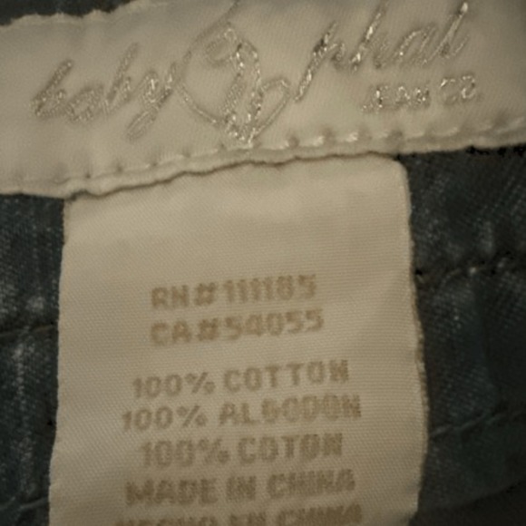 Y2K Baby Phat Paperbag Denim Skirt with Silver Embellished‎ Buttons Size 11 Jrs - Picture 5 of 6